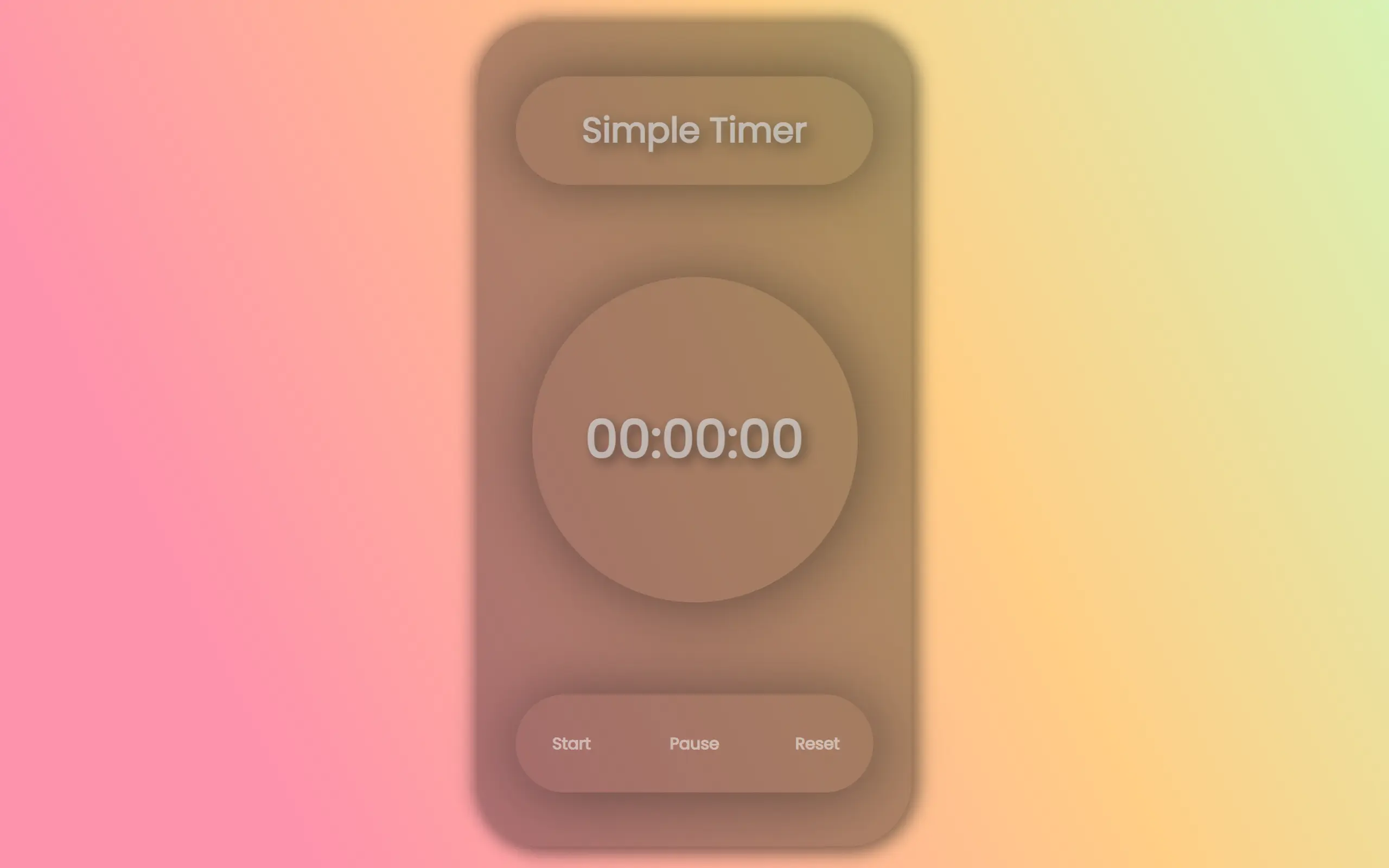 Simple Timer App