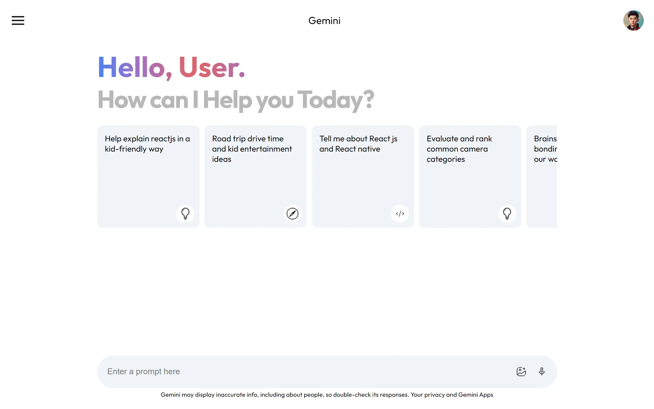 Gemini Clone Project Preview